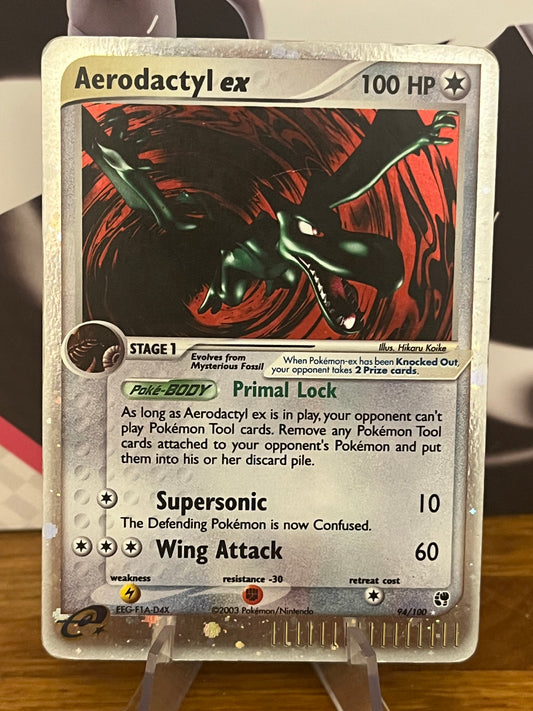 Aerodactyl ex 94/100 Reverse Holo EX Sandstorm NM Single Pokémon Card