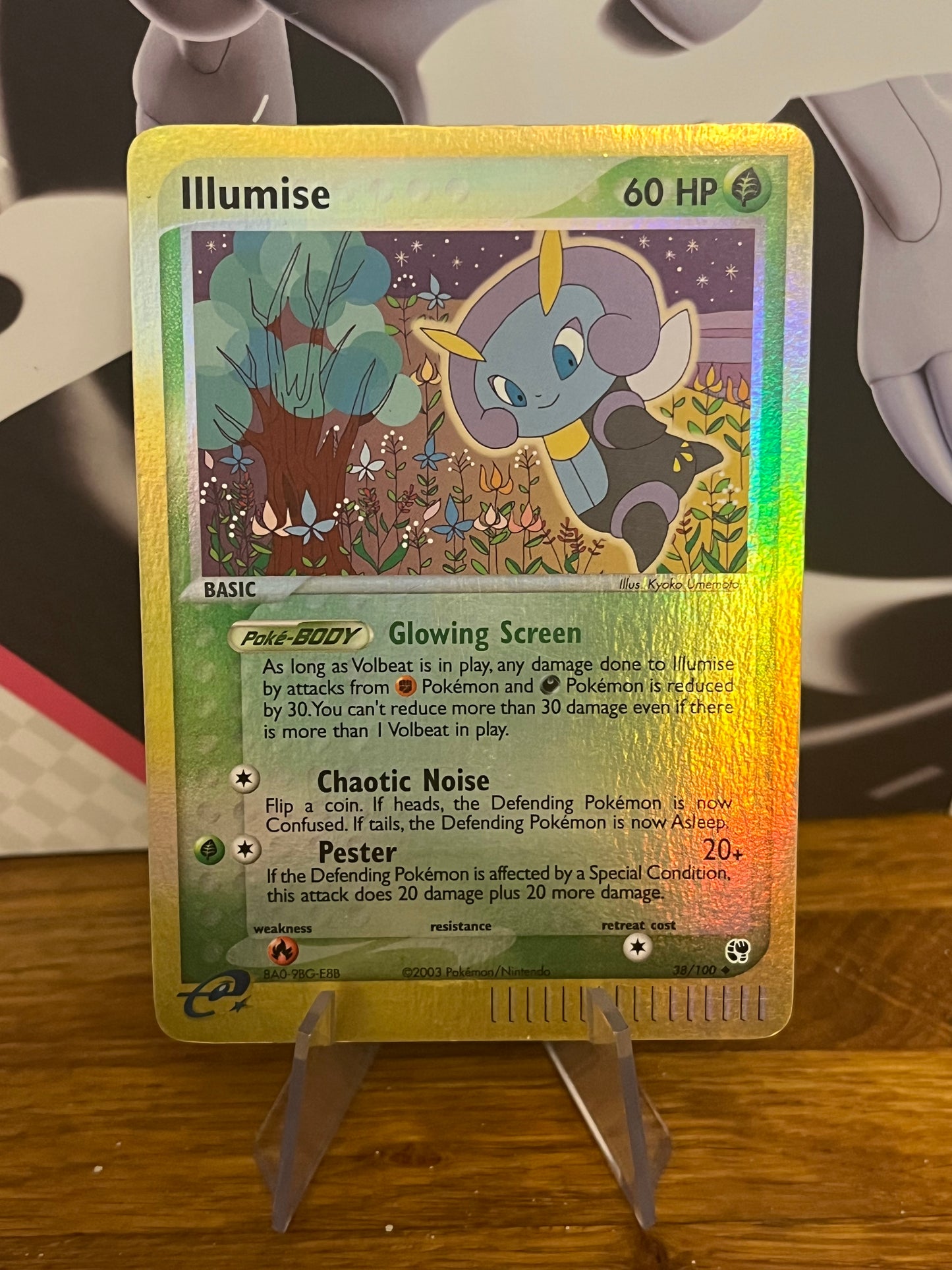 Illumise 38/100 Reverse Holo EX Sandstorm NM Single Pokémon Card