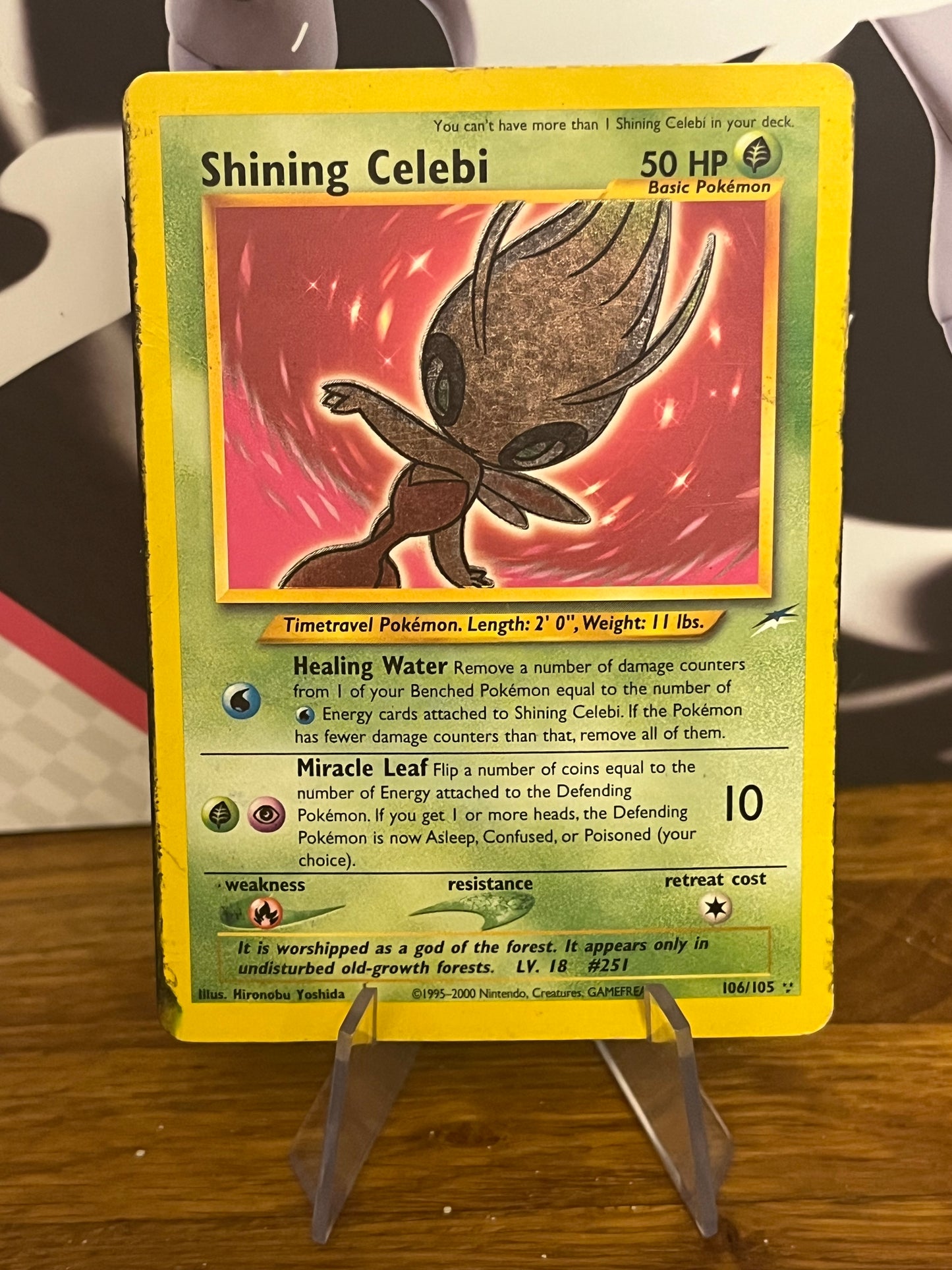 Shining Celebi 106/105 Holo Neo Destiny NM Single Pokémon Card *Check Photos*