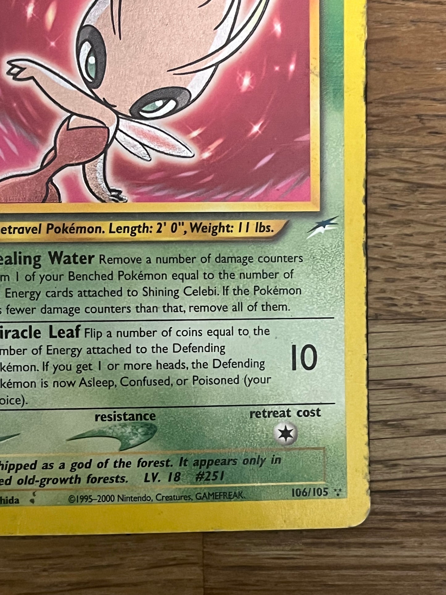 Shining Celebi 106/105 Holo Neo Destiny NM Single Pokémon Card *Check Photos*