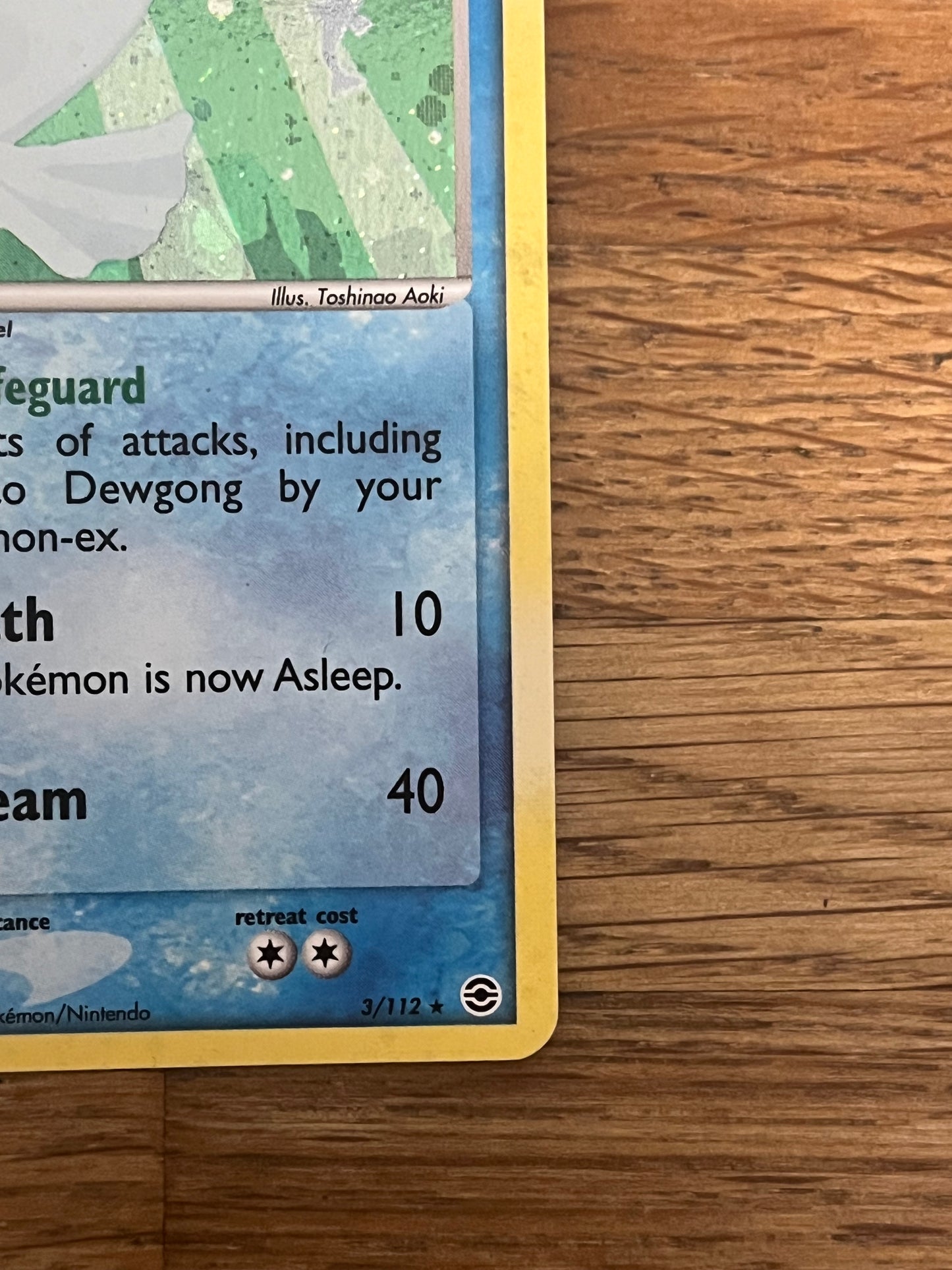 Dewgong 3/112 Holo Fire Red & Leaf Green NM Single Pokémon Card
