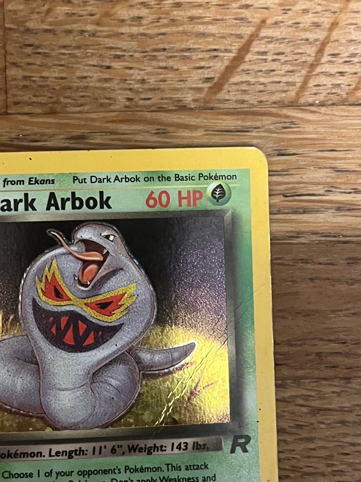 Dark Arbok 2/82 Holo Team Rocket NM Single Pokémon Card