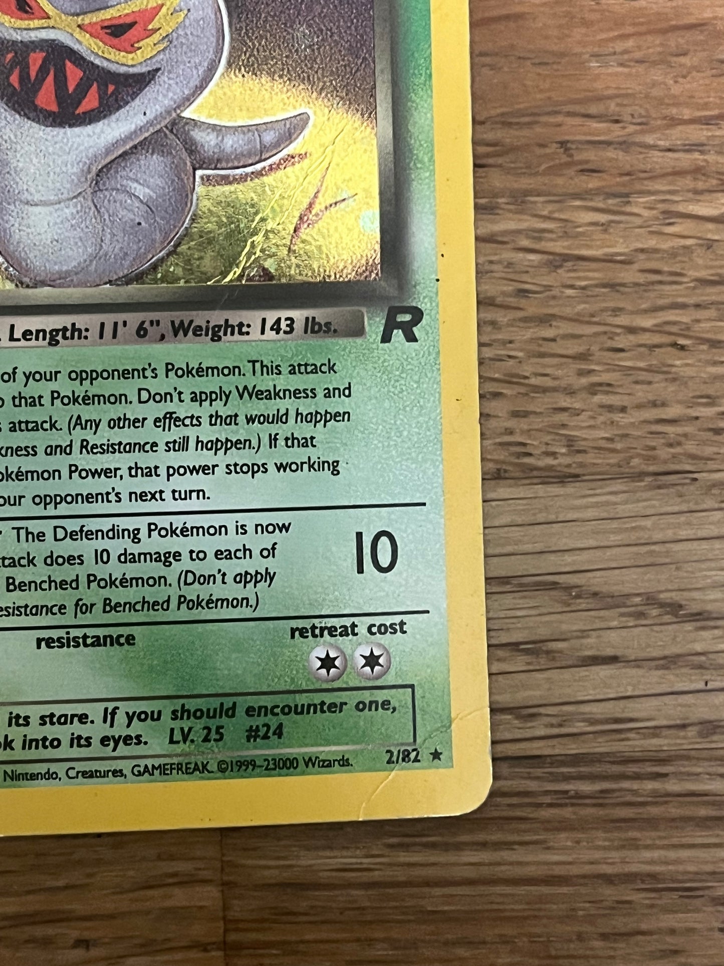 Dark Arbok 2/82 Holo Team Rocket NM Single Pokémon Card