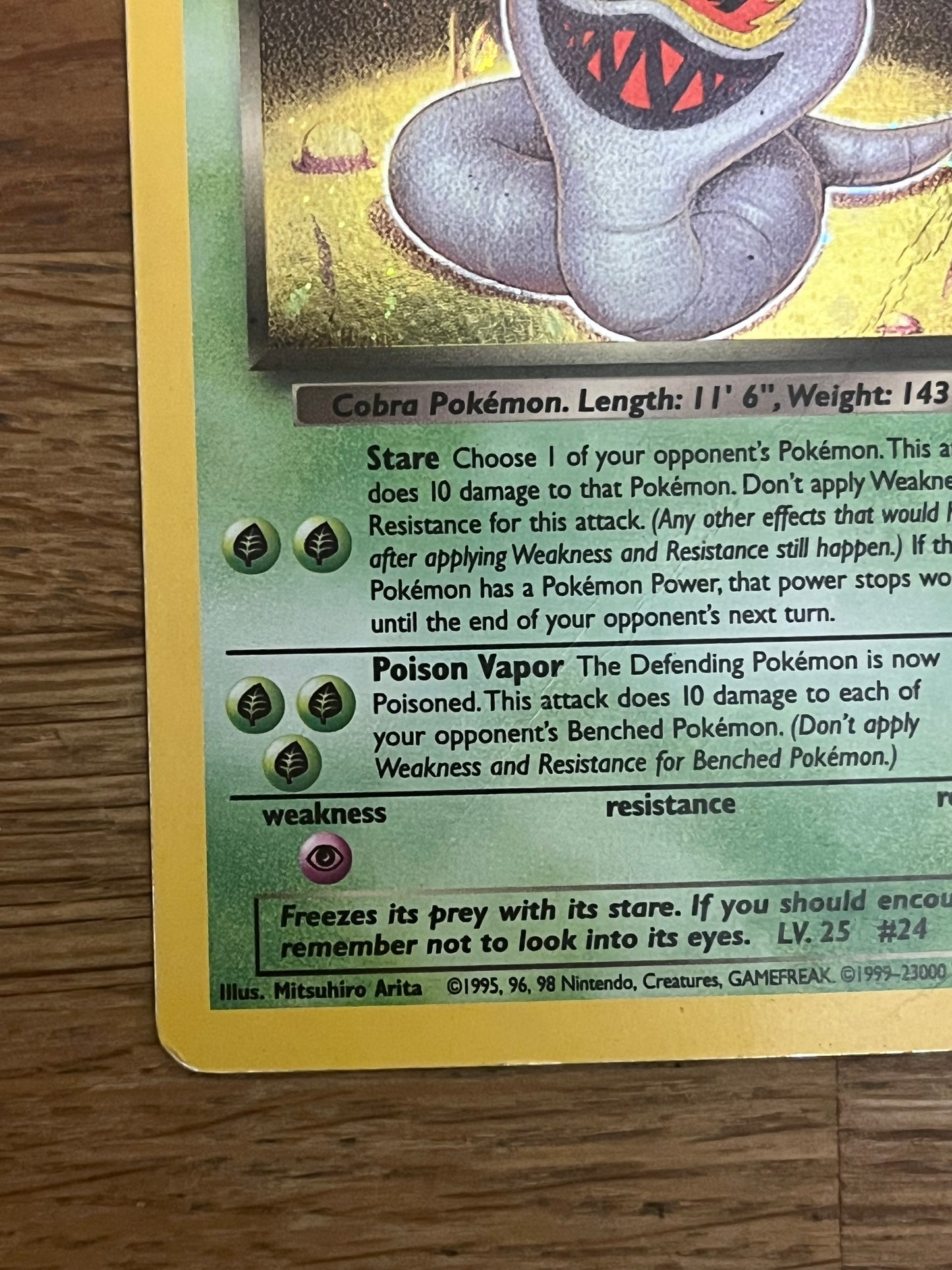 Dark Arbok 2/82 Holo Team Rocket NM Single Pokémon Card