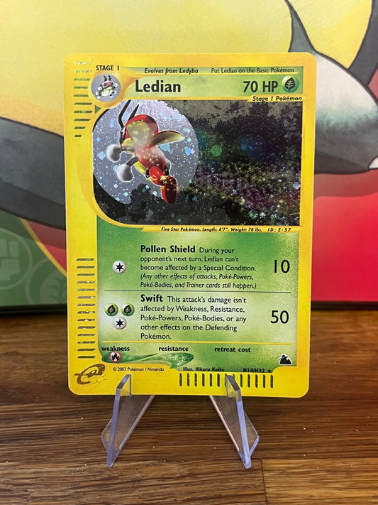 Ledian Holo H14/H32 Skyridge NM Single Pokemon Card