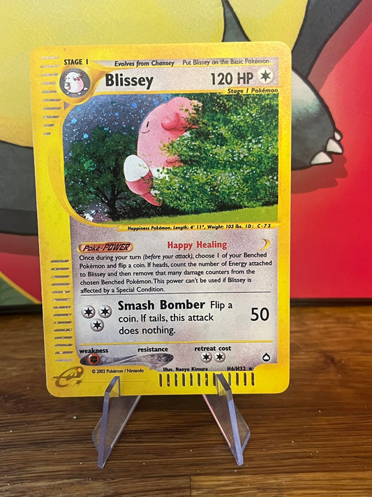 Blissey Holo H6/H32 Aquapolis NM Single Pokemon Card