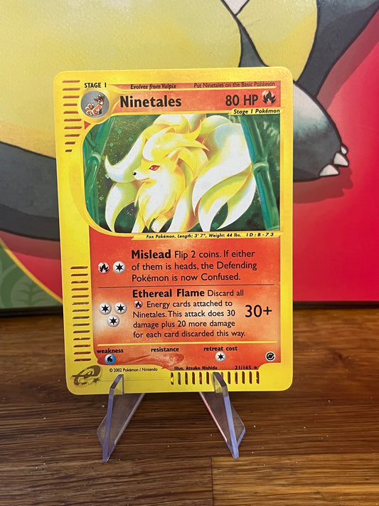 Ninetales Holo 21/165 Expedition NM Single Pokemon Card