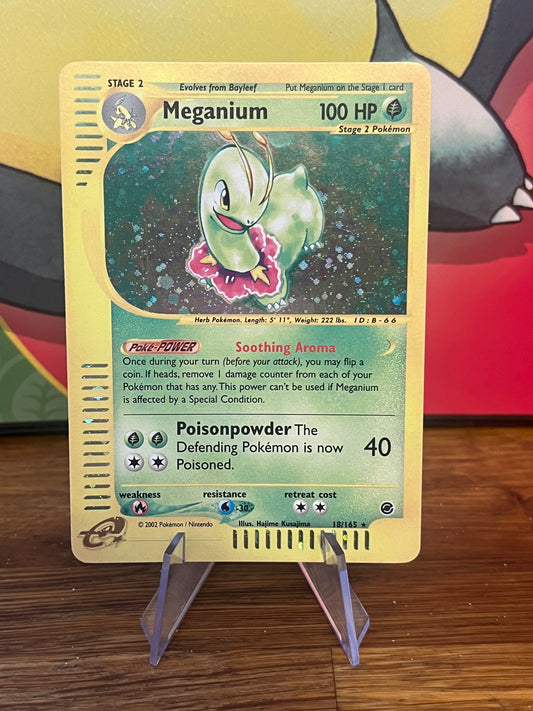 Meganium Holo 18/165 Expedition NM Single Pokemon Card