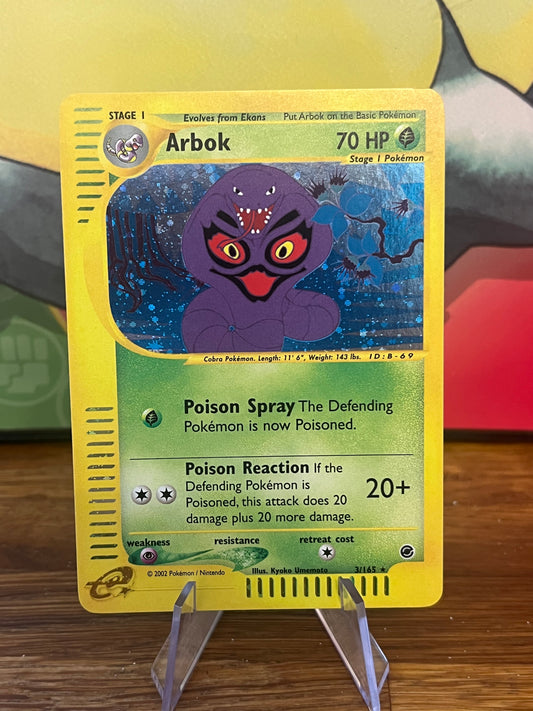 Arbok Holo 3/165 Expedition NM Single Pokemon Card