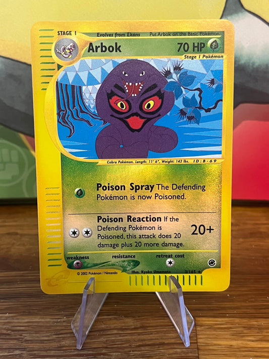 Arbok Reverse Holo 3/165 Expedition NM Single Pokemon Card