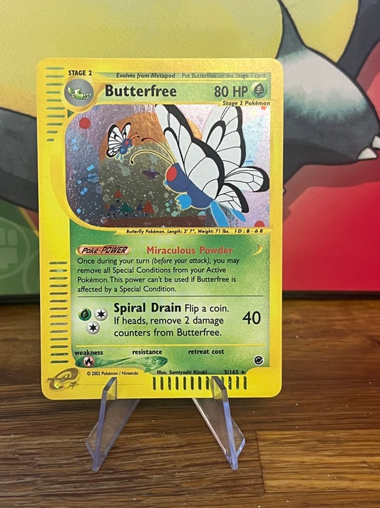 Butterfree Holo 5/165 Expedition NM Single Pokemon Card