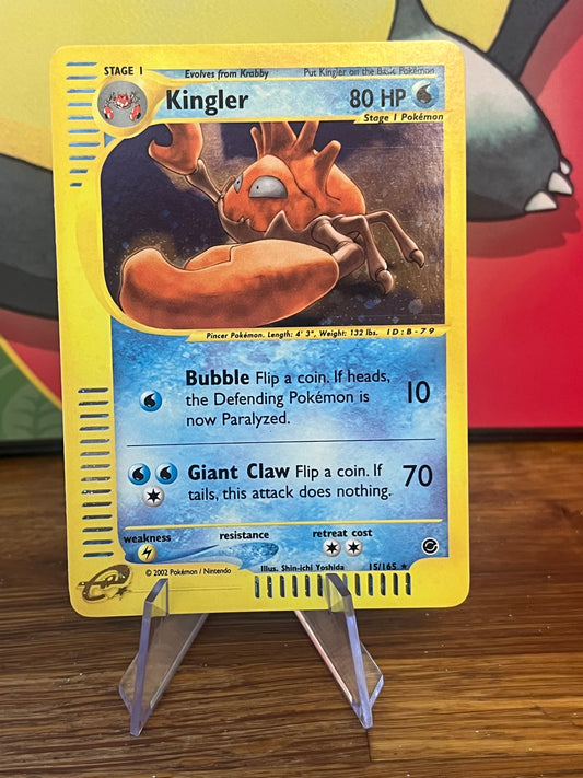Kingler Holo 15/165 Expedition NM Single Pokemon Card