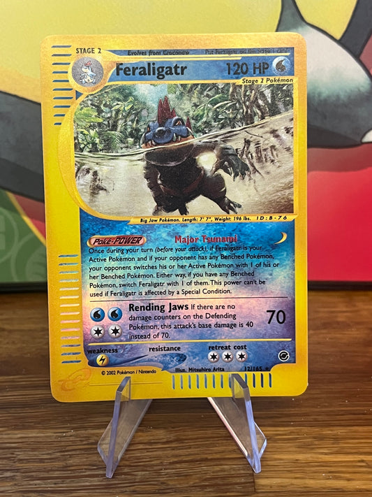 Feraligatr Reverse Holo 12/165 Expedition NM Single Pokemon Card