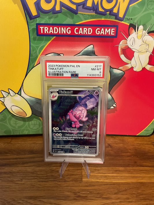 Tinkatuff Illustration Rare 217/193 Paldea Evolved PSA 8 Graded Pokémon Card