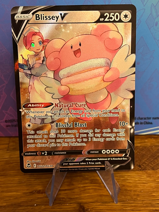Blissey V TG22/TG30 Silver Tempest NM Single Pokémon Card