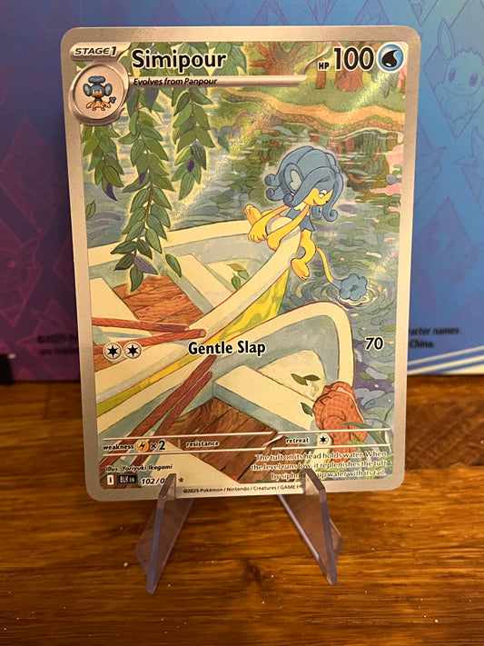 Simipour Illustration Rare 102/086 Black Bolt NM Single Pokémon Card