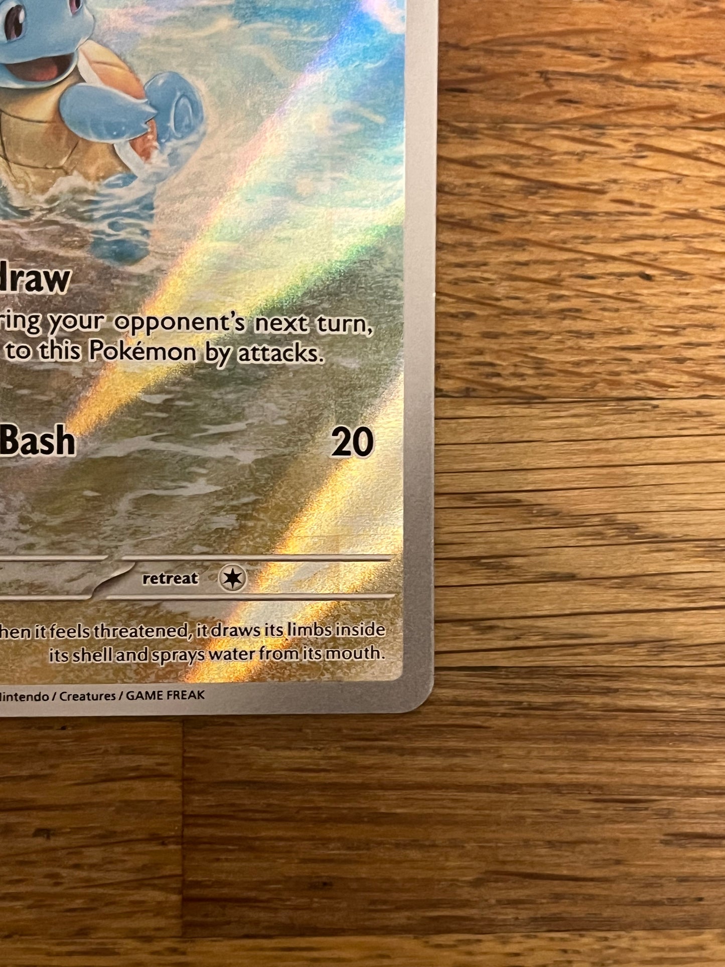 Squirtle Illustration Rare 170/165 151 NM Single Pokémon Card