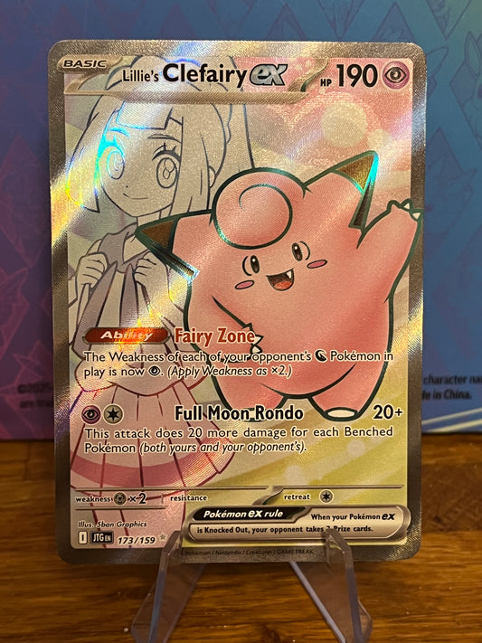 Lillie's Clefairy EX 173/159 Journey Together NM Single Pokémon Card