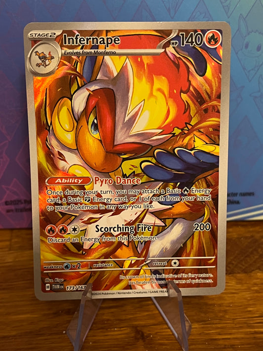 Infernape 173/167 Twilight Masquerade NM Single Pokémon Card