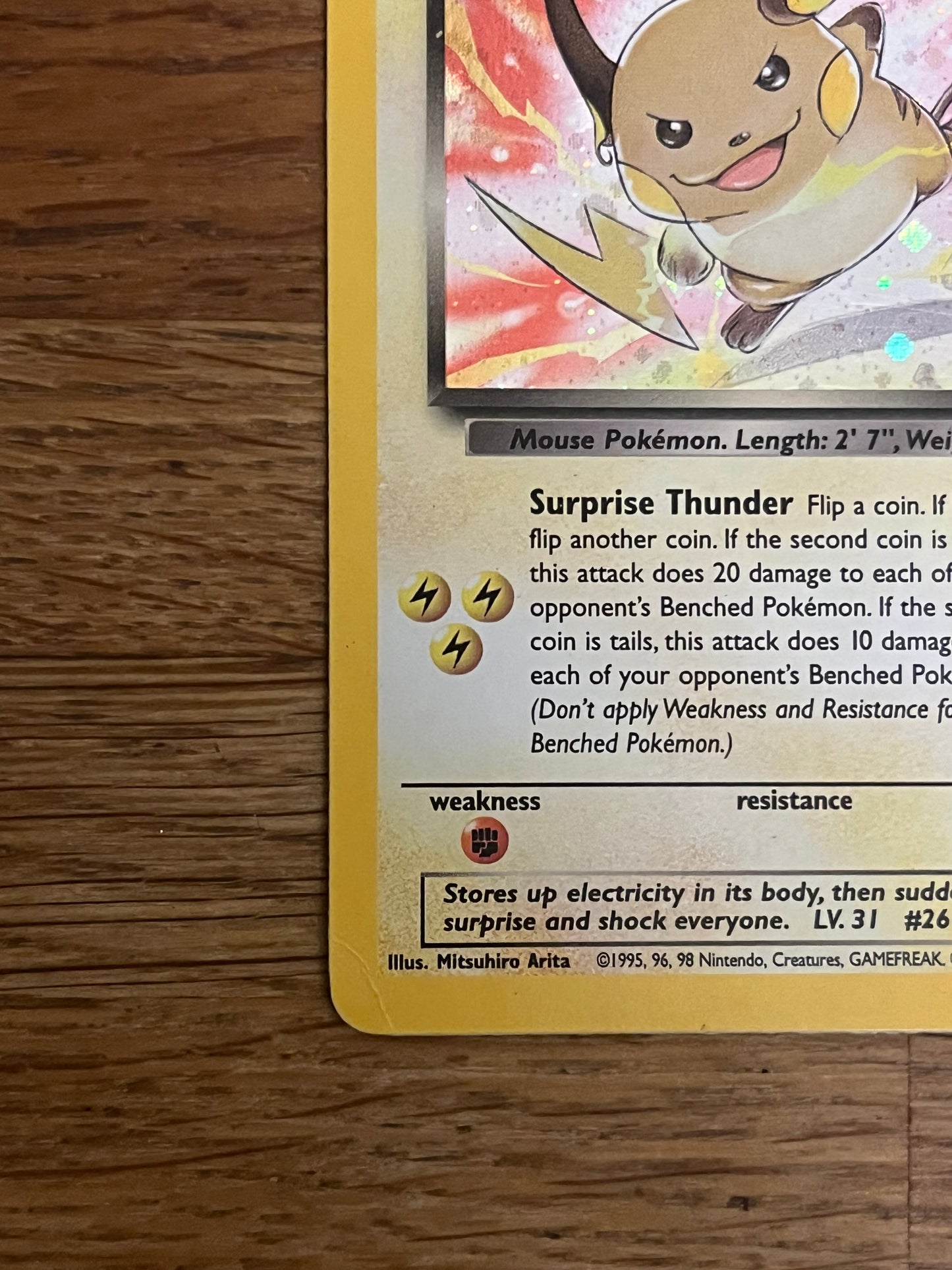 Dark Raichu Holo 83/82 Team Rocket NM Single Pokémon Card