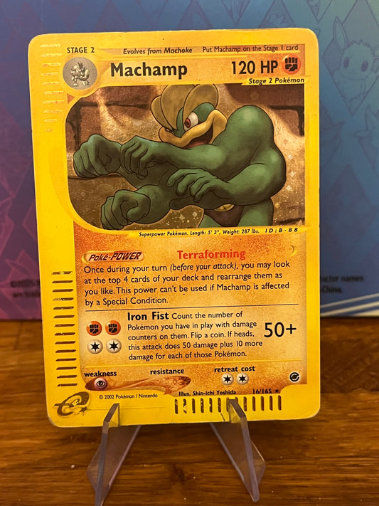 Machamp Holo 16/165 Expedition LP Single Pokémon Card