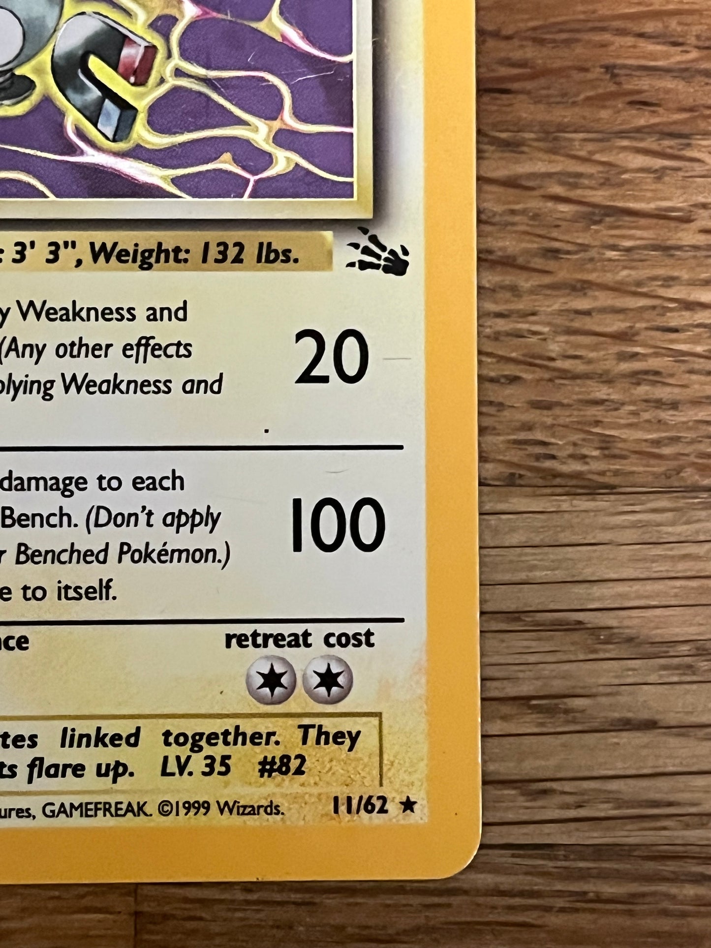 Magneton Holo 11/62 Fossil NM Single Pokémon Card