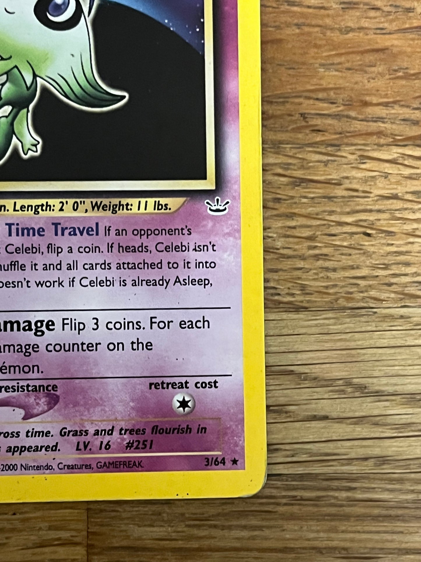 Celebi Holo 3/64 Neo Revelation NM Single Pokémon Card