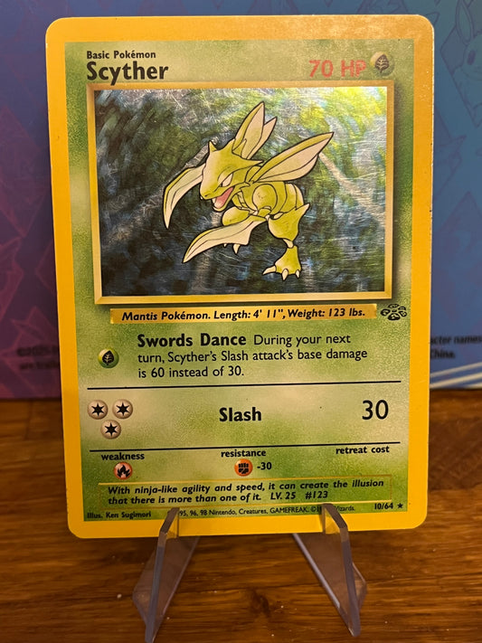 Scyther Holo 10/64 Jungle NM Single Pokémon Card