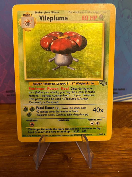 Vileplume Holo 15/64 Jungle NM Single Pokémon Card