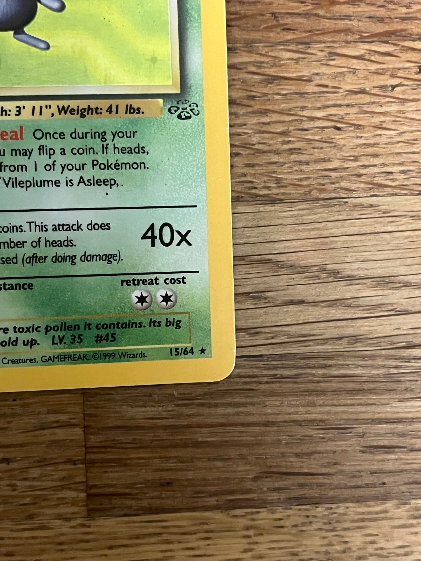 Vileplume Holo 15/64 Jungle NM Single Pokémon Card