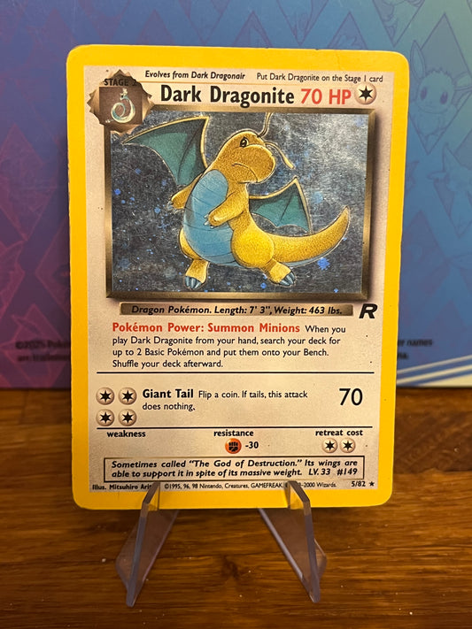 Dark Dragonite Holo 5/82 Team Rocket NM Single Pokémon Card
