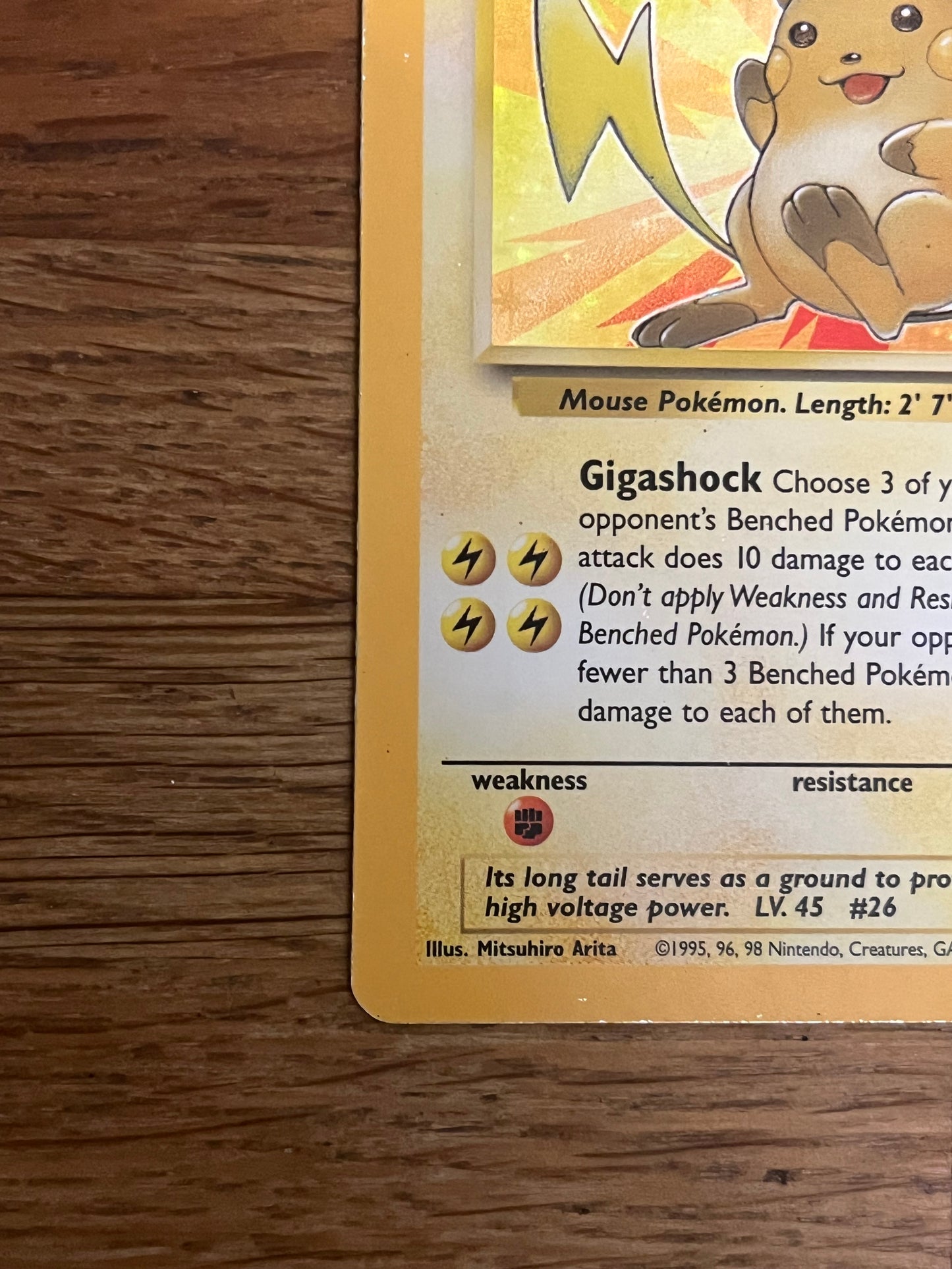 Raichu Holo 14/62 Fossil NM Single Pokémon Card