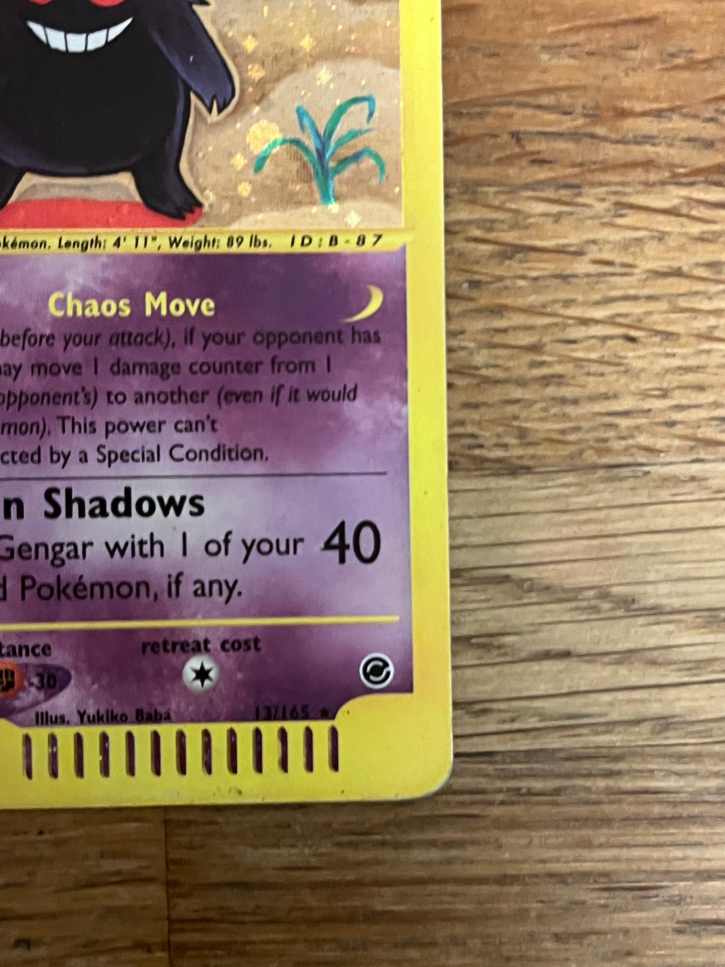 Gengar Holo 13/165 Expedition NM Single Pokémon Card