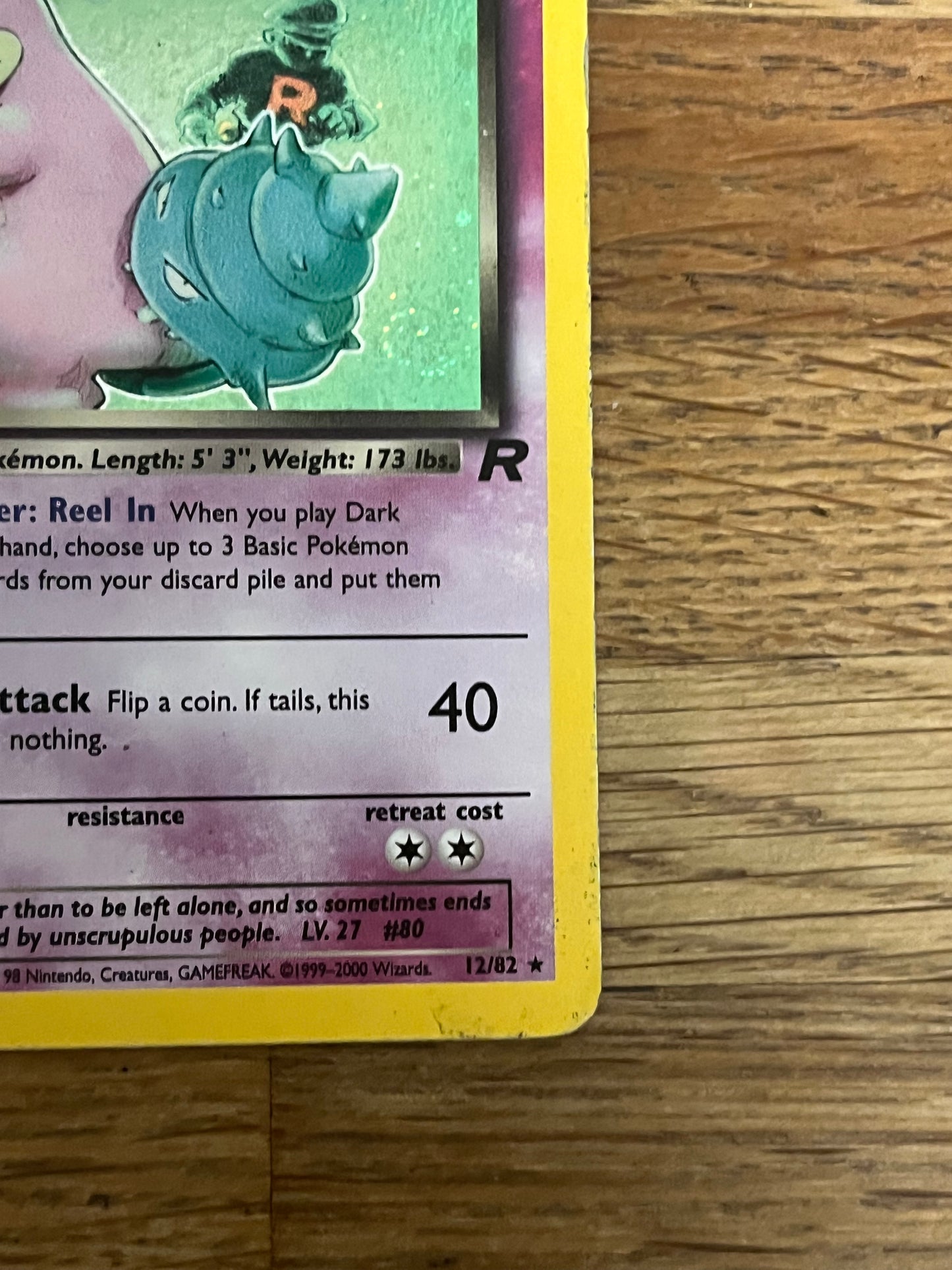 Dark Slowbro Holo 12/82 Team Rocket NM Single Pokémon Card