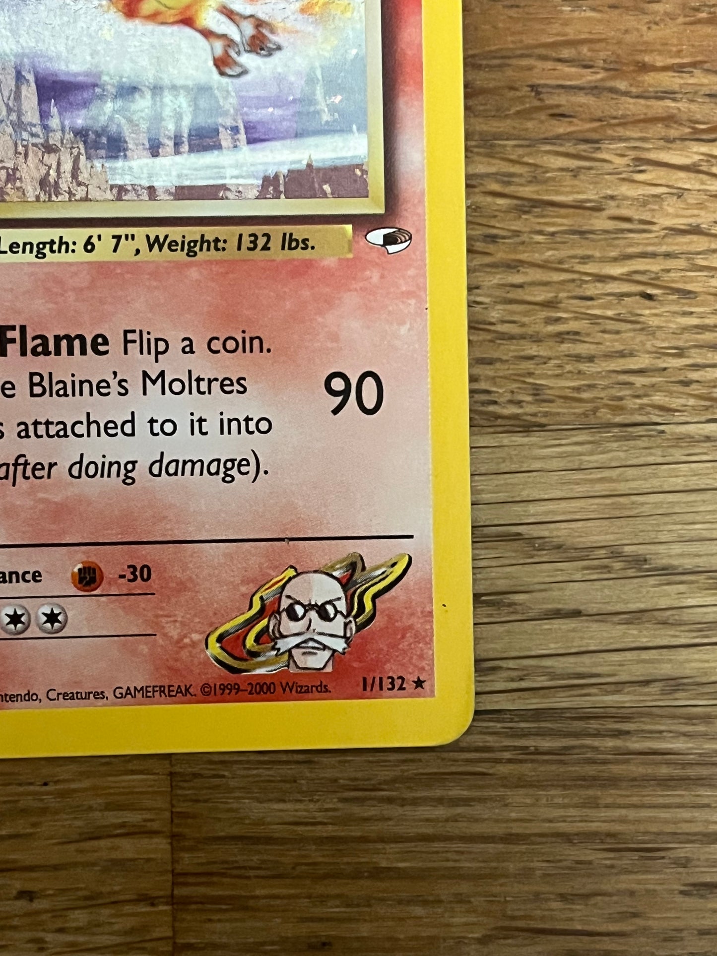 Blaine's Moltres Holo 1/132 Gym Heroes NM Single Pokémon Card
