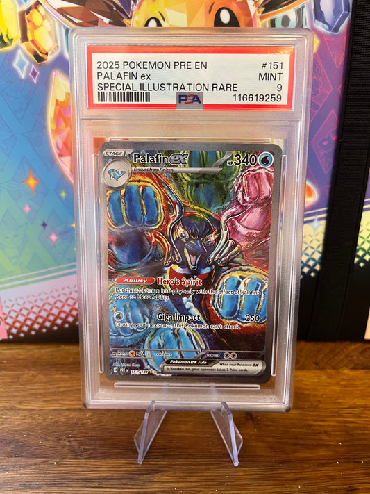 Palafin EX 151/131 Prismatic Evolutions PSA 9 Graded Pokémon Card
