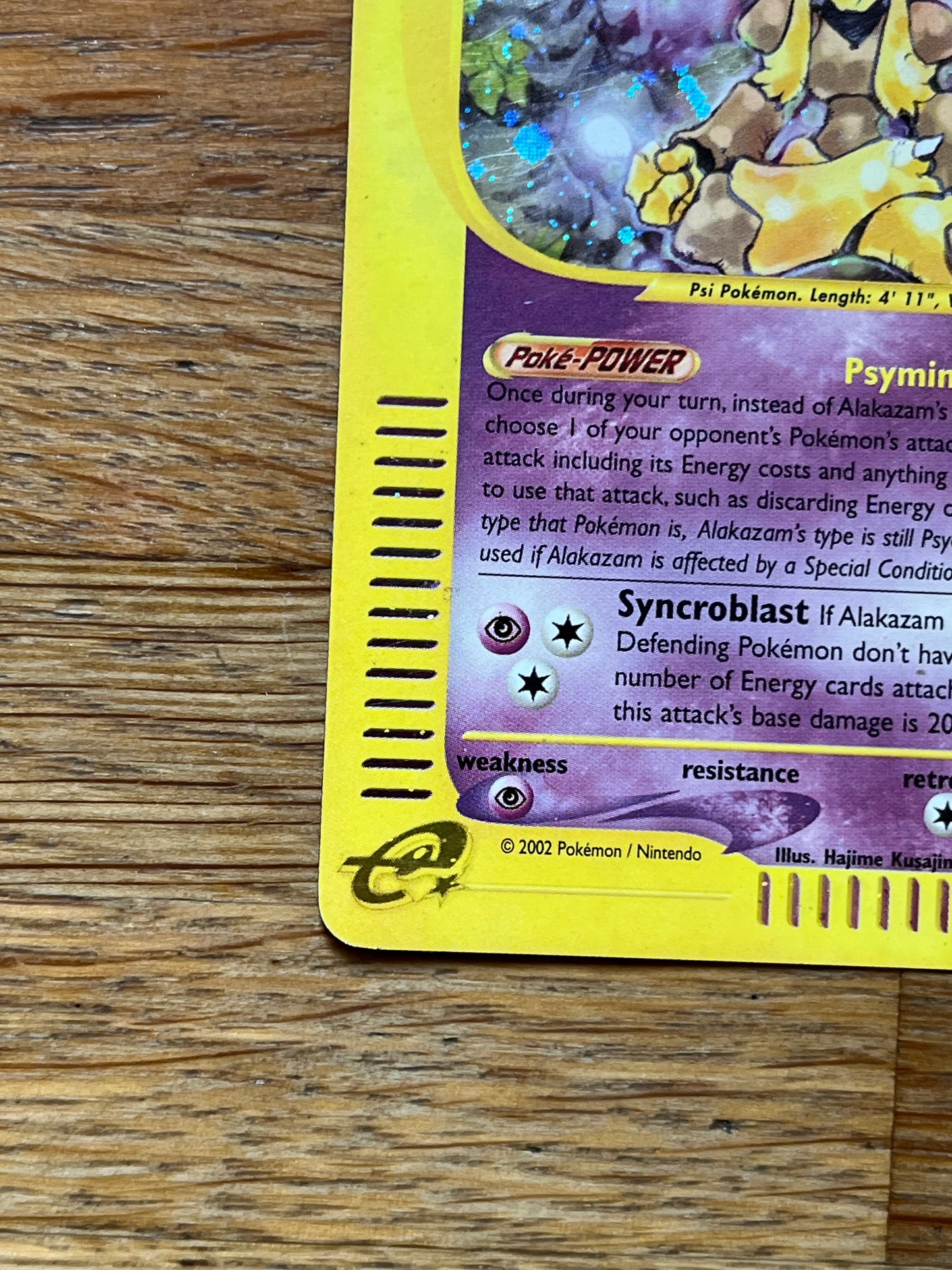 Alakazam Holo 1/165 Expeditions NM Single Pokémon Card
