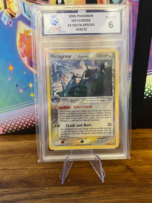 Metagross 11/113 EX Dela Species MGC 6 Graded Pokémon Card