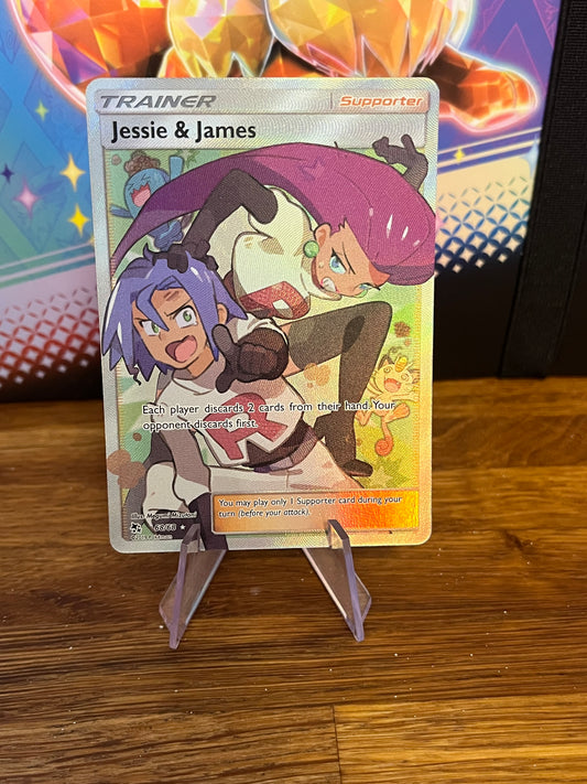 Jessie & James 68/68 Hidden Fates NM Single Pokémon Card
