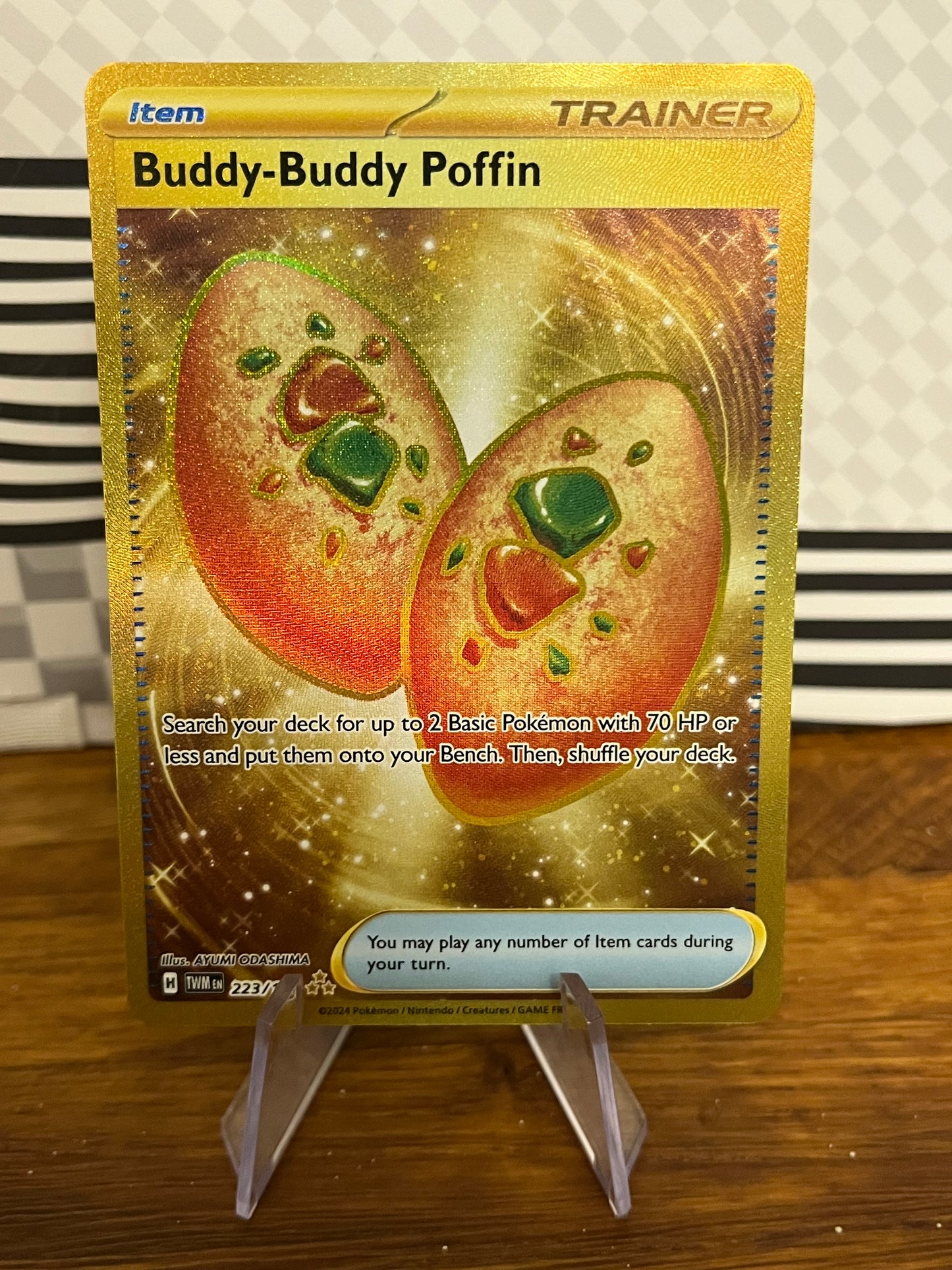 Buddy-Buddy Poffin Hyper Rare 223/167 Twilight Masquerade NM Single Pokémon Card