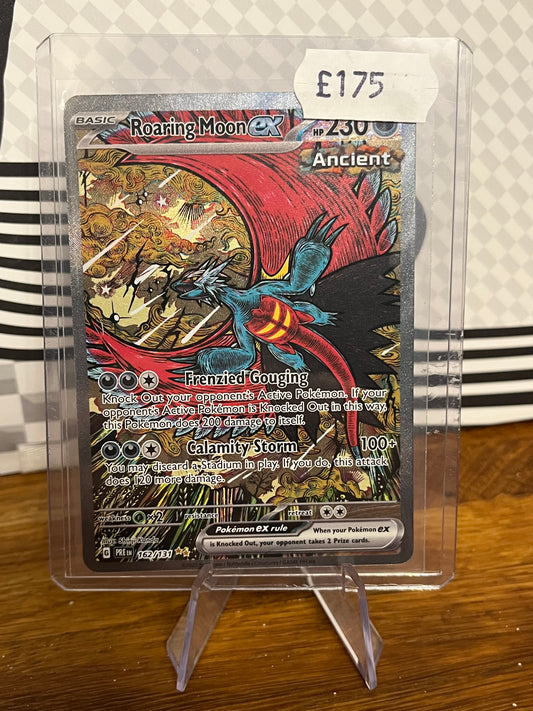 Roaring Moon ex Special Illustration Rare 162/131 Prismatic Evolutions NM Single Pokémon Card