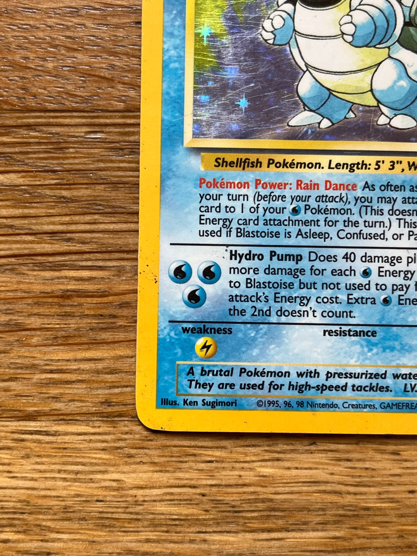 Blastoise Holo 2/102 Base Set HP Single Pokémon Card