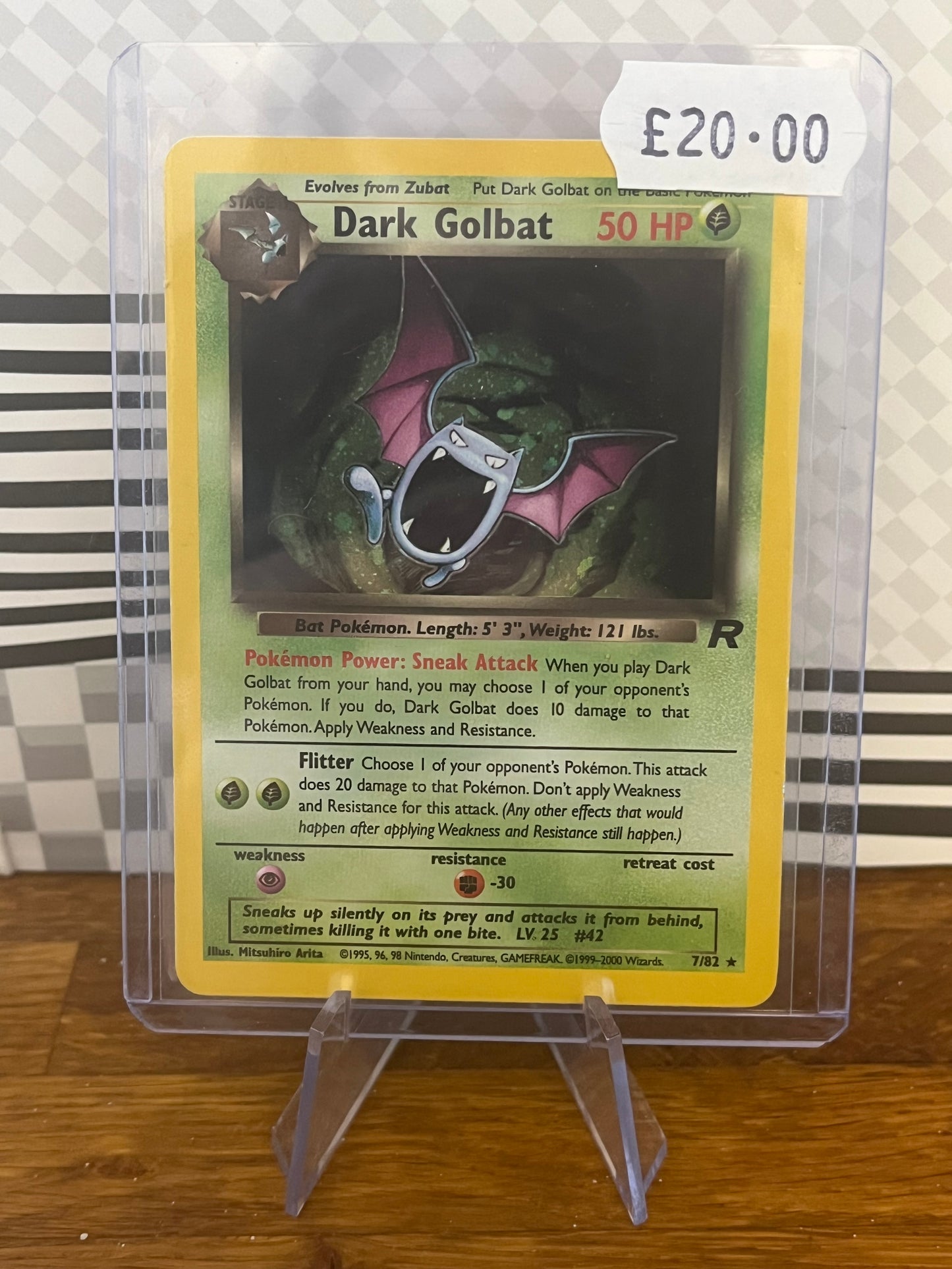 Dark Golbat Holo 7/82 Team Rocket NM Single Pokémon Card