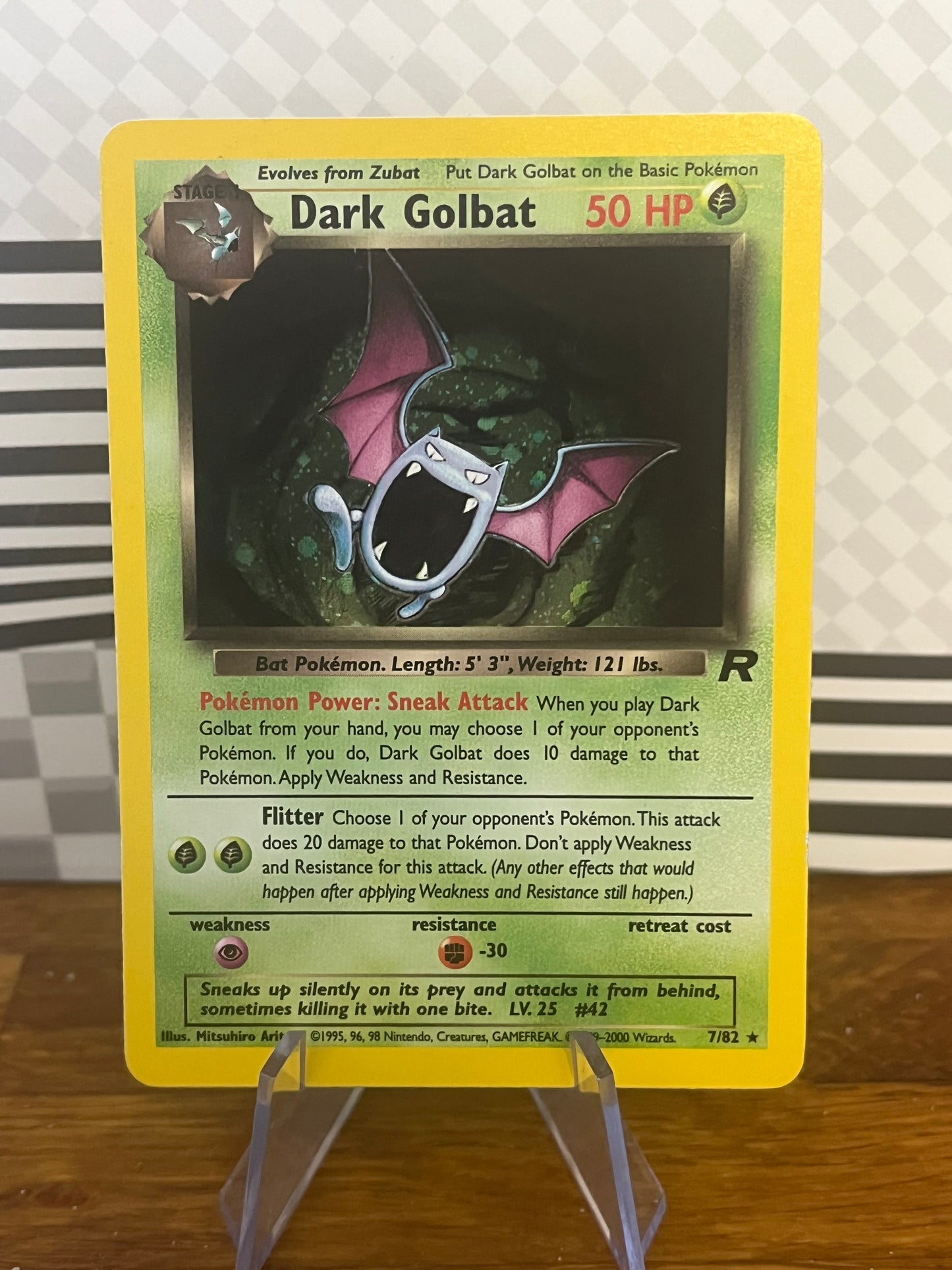 Dark Golbat Holo 7/82 Team Rocket NM Single Pokémon Card