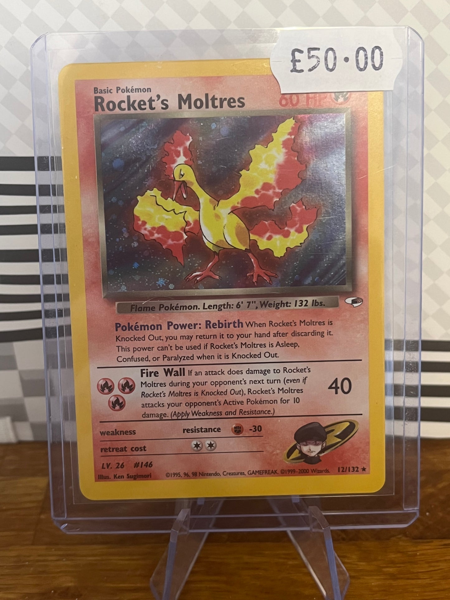 Rocket's Moltres 12/132 Celebrations NM Single Pokémon Card
