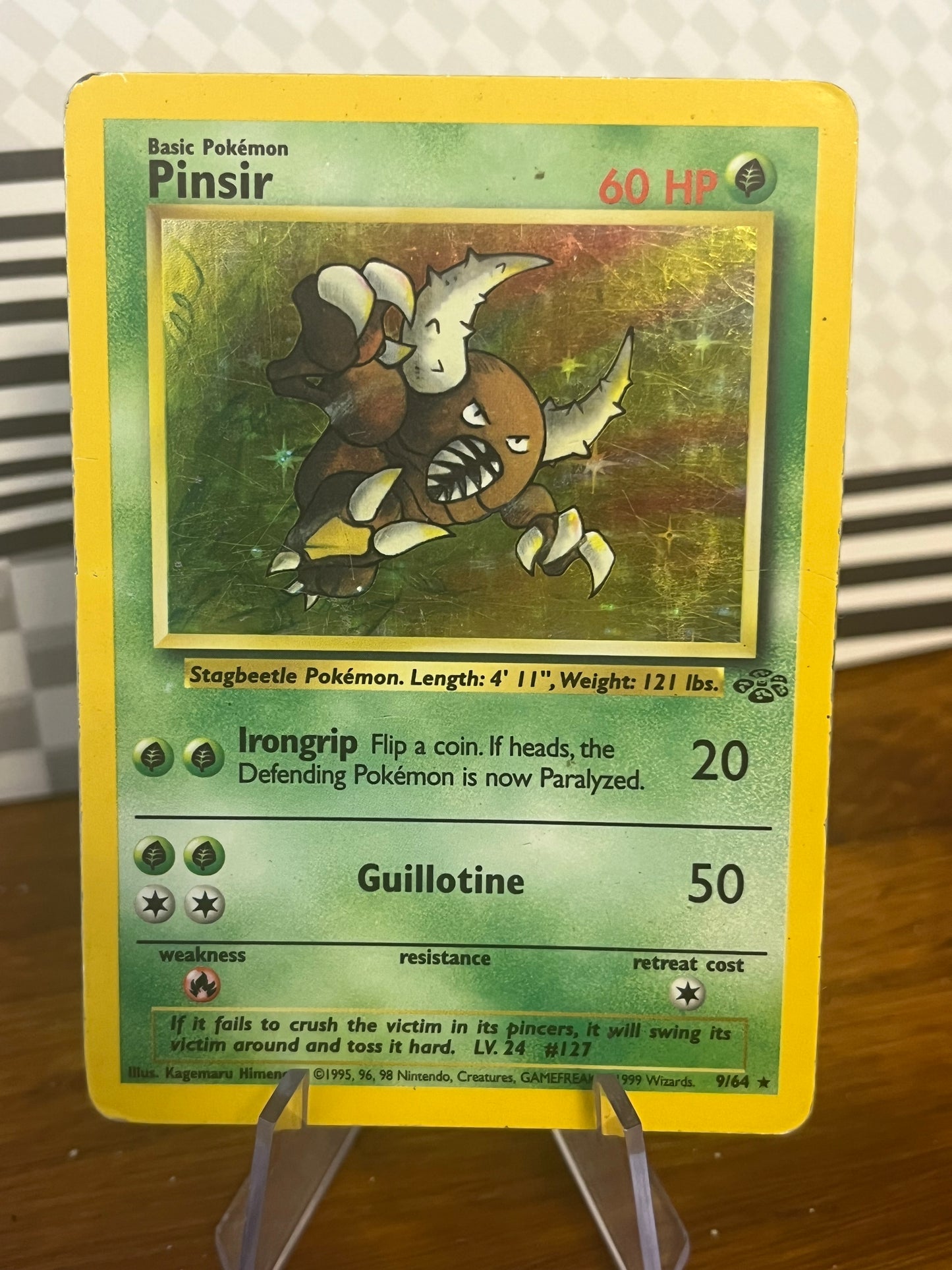 Pinsir Holo 9/64 Jungle NM Single Pokémon Card