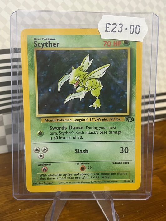 Scyther Holo 10/64 Jungle NM Single Pokémon Card