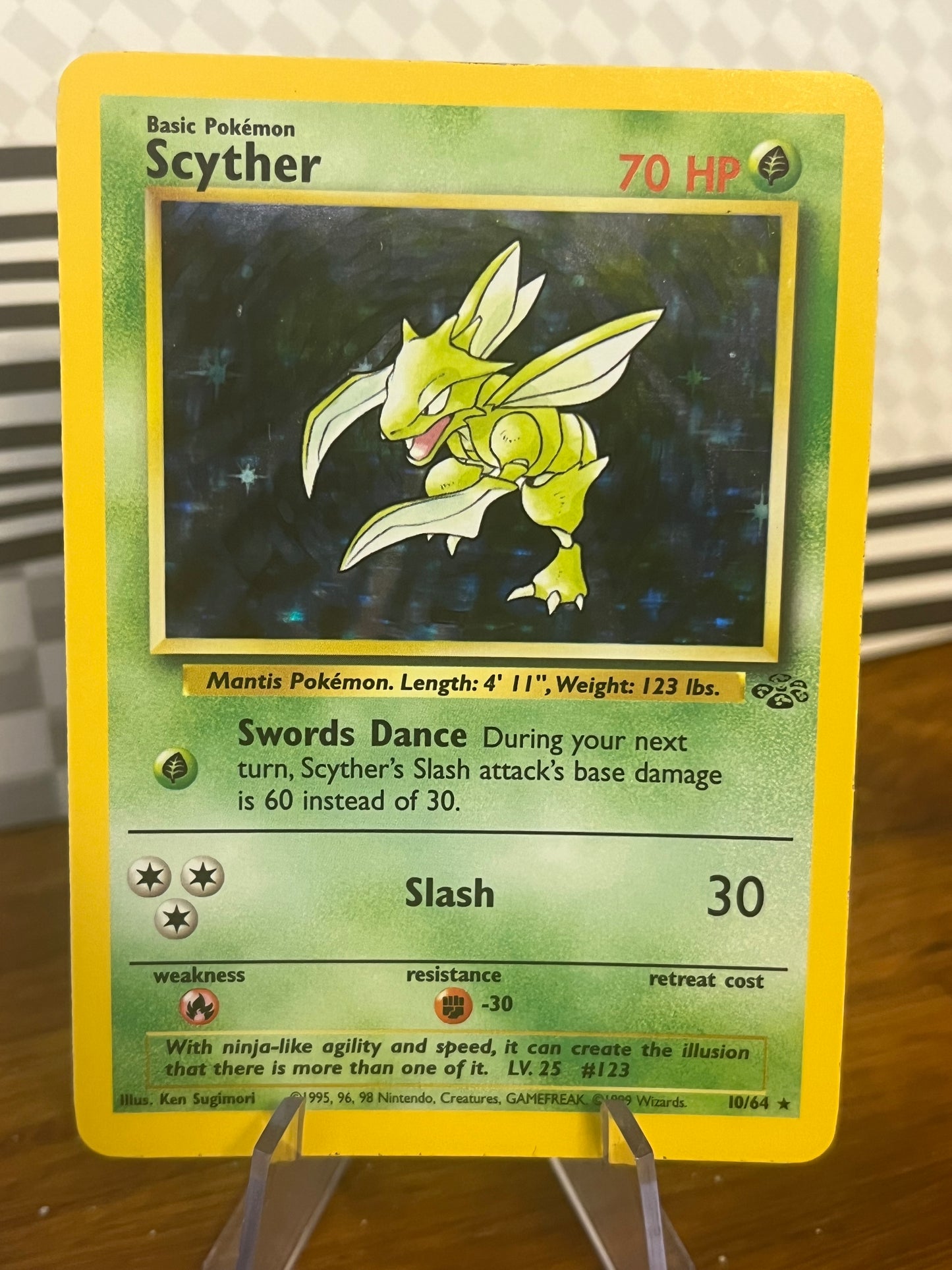 Scyther Holo 10/64 Jungle NM Single Pokémon Card