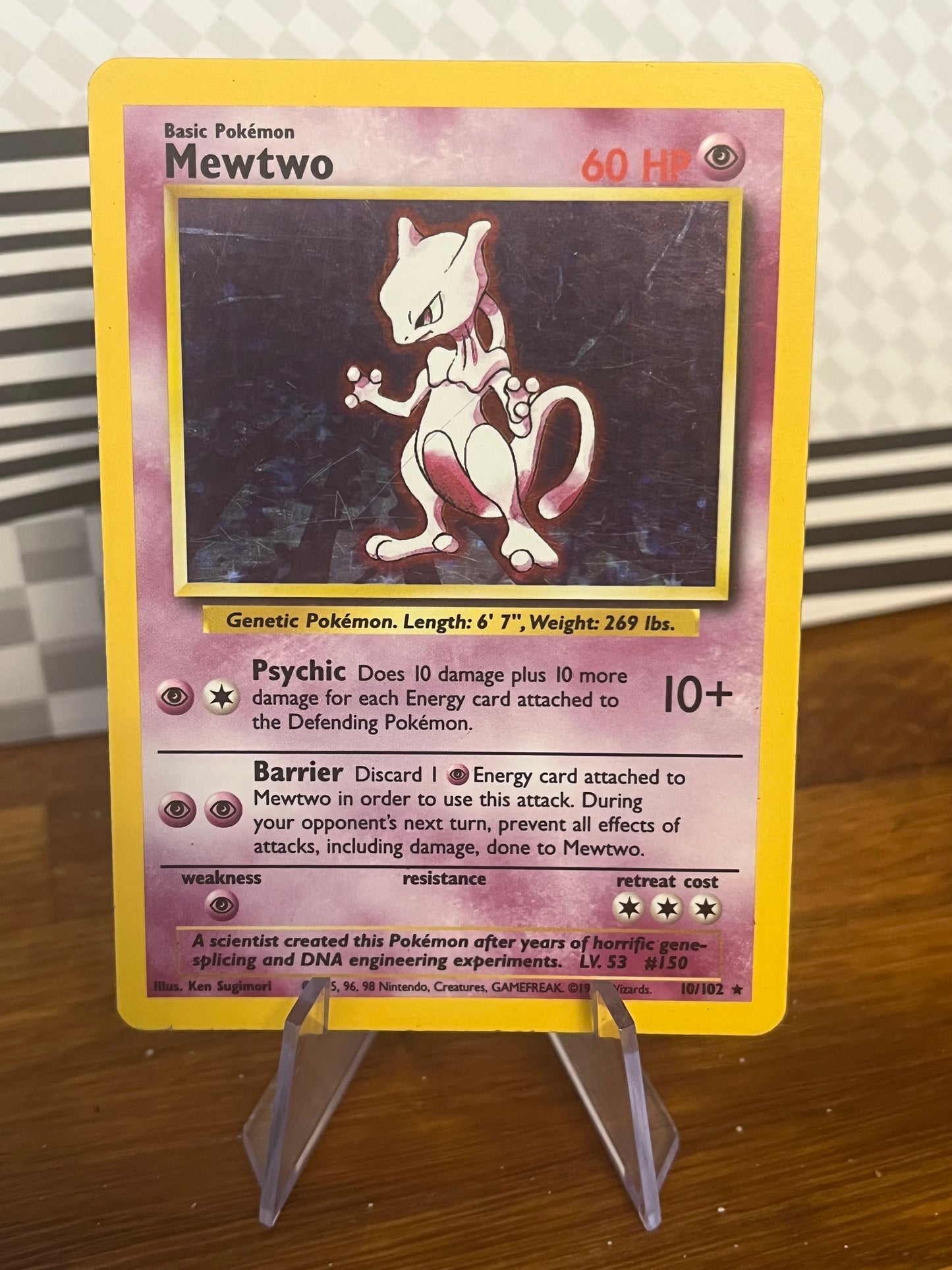 Mewtwo 10/102 Base Set NM Single Pokémon Card