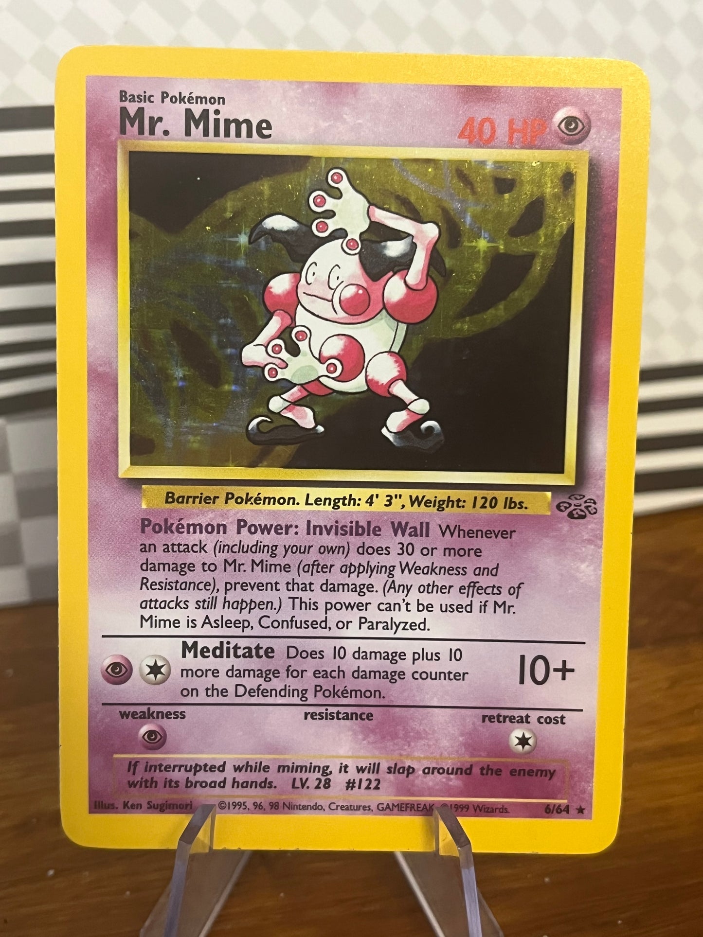 Mr. Mime Holo 6/64 Jungle NM Single Pokémon Card